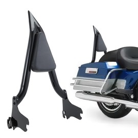 24 Inch Quick Release Detachable Sissy Bar Motorcycle Rear Passenger Backrest Fit for Harley Touring Electra Glide FLHT, Road Glide FLTR, Road King FLHR, Street Glide FLHX 1997-2008 Black