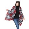 Belle Dame Blanket Scarf for Women Large Square Plaid Checked
