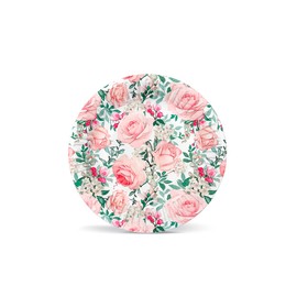PAW - Paper Plates (18 cm) I 8 Pieces I Colourful Disposable Paper Plates I Ideal for Weddings, Communions, Parties, Birthdays I Printed with Water-Based Inks I Colour: Gorgeous Roses
