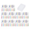 100Pcs Cute Note Paper Clips 10 Colors Metal Music Note