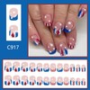 4th of july Press on Nails Independence Day Fake Nails
