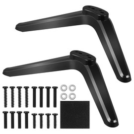 DOITOOL 2 Pcs TV Legs Base Stand Compatible for Roku TV 32 40 49 50 55 Inch, Table Holder Stand Mount Brackets with Screws, Easy Installation