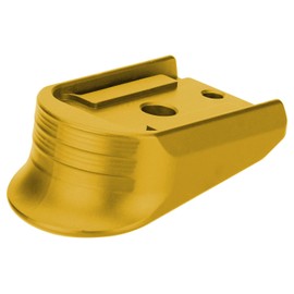 NDZ Performance Magazine Base Plate Finger Extension for Sig P365 XL 9mm, Gold Anodized Aluminum with Black Laser Engraving, P365XL Accessories - Hockey Mask