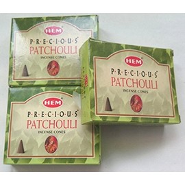 HEM Incense Precious Patchouli Cones, Set of 3