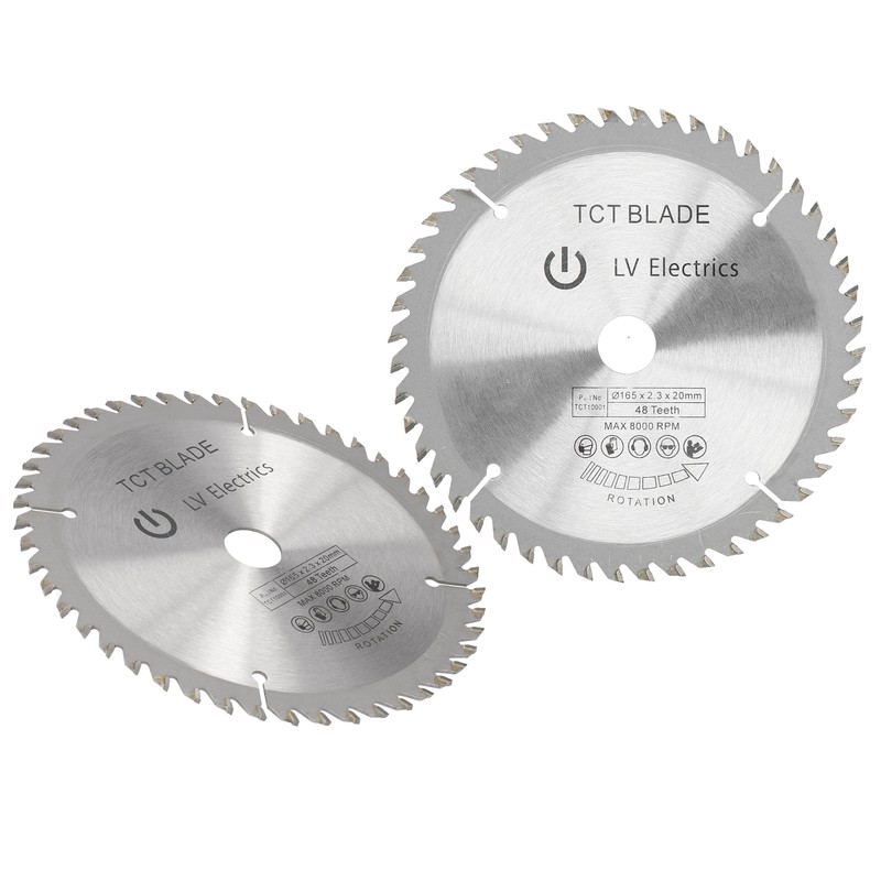 2Pcs 6in Circular Blade Cutter Cutting Disc Carbide Tipped Woodworking