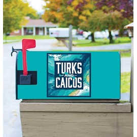 Turks and Caicos Islands Design B Souvenir Magnetic Mailbox Cover