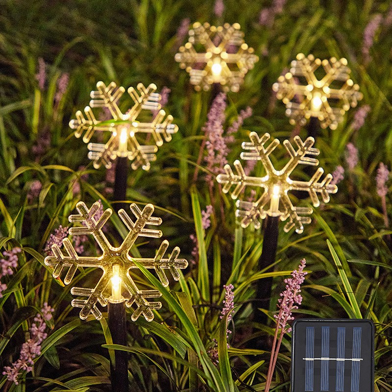 Solar Christmas Star Lights Outdoor Energy Saving Waterproof Solar Powered