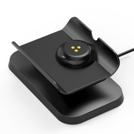 Rounkin Charging Dock/Base for Meta Portal Go-Rotatable to Adjust The Angle Charging Stand for Facebook Portal Go Smart Video Calling for Office, Home with 45W PD Charging Adapter(Black)