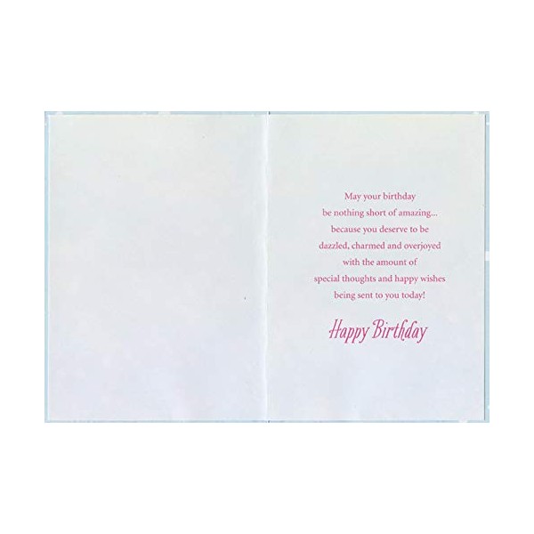 Designer Greetings Everything That Sparkles Earings Feminine Birthday Card for Female Cousin