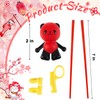 Nuanchu 6 Pairs Training Chopsticks for Beginners, Cute Tableware Reusable