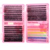 MOTIBACK Coloured Lash Cluster Set, 600 Pieces Colourful & Black
