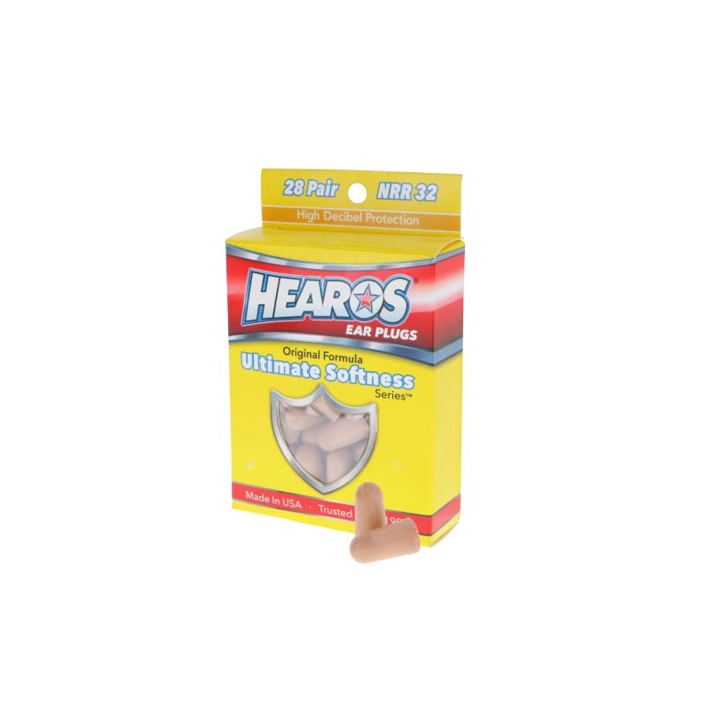 HEAROS Ultimate Softness Series Ear Plugs 28 Pair