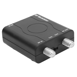 HDMI RF Modulator Adapter, RF Modulator HDMI Coaxial Converter, RF Coaxial Modulator VHF Converter, Video to F Type Analog Coax NTSC TV, Support NTSC Format Output