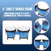 Soulmate Bongo Drum 4'' and 5'' Set for Adults Beginners,