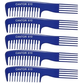 Peine de dientes anchos Lift Teasing, paquete de 5 peines desenredantes resistentes a los químicos y al calor, peine antiestático para todo tipo de cabello, duradero y ligero por Cantor