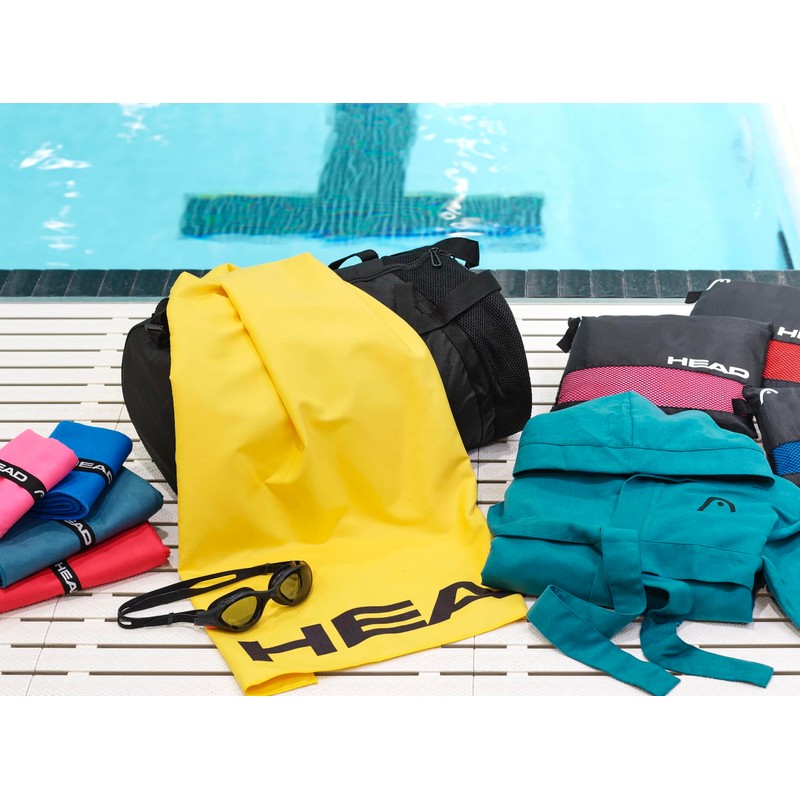Head Active Microfibre Towel with Elastic Band, Lightweight Fitness Towel,