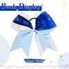 6PCS Glitter Cheer Bow Large Cheer Bows Rhinestones Hair Bows