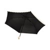 Francfranc Flanc Blackout Dot Glitter Heat Cut Folding Umbrella, 19.7