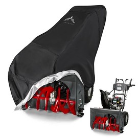 Himal Outdoors Snow Thrower Cover-600D Heavy Duty Polyester,Waterproof,UV Protection,Universal Size for Most Electric Two Stage Snow Blowers 47" L x 32" W x 40" H (L) - Color: XL