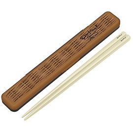 Skater ABC3 Bonjour Chopsticks & Chopsticks Case Set, 7.1 inches (18 cm), Made in Japan