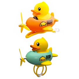 HAMILO Bicycle Duck Bell Propellers Bike Stroller Tricycle Accessories, Set of 2 Colors
