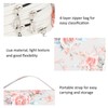 Pencil Case 200 Slots Rose Printed 4‑Layer Zipper Pen Holder