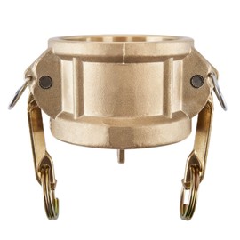 AEONEXIS 2" Camlock Fittings Type DC - Heavy-Duty Forged Brass ASTM C38000, Cam Lock Corrosion-Resistant Dust Cap for Water/Oil Flow Systems