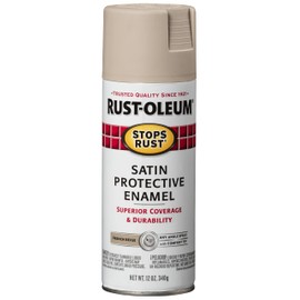 Rust-Oleum 276271 Stops Rust Spray Paint, 12 oz, Satin French Beige