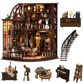 Spilay DIY Miniature House Kit for Adults, Miniature Dollhouse Kit