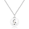 通用 Christian Faith Gift Plain Blank Circle Round Pendant Necklace