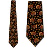 Three Rooker Fall Leaves Necktie Mens Thanksgiving Tie Turkey Neckties