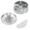 Upgraded 3-5mm Frameless Mirror Mounting Hardware 4 Pack Dual-Screw Fixing