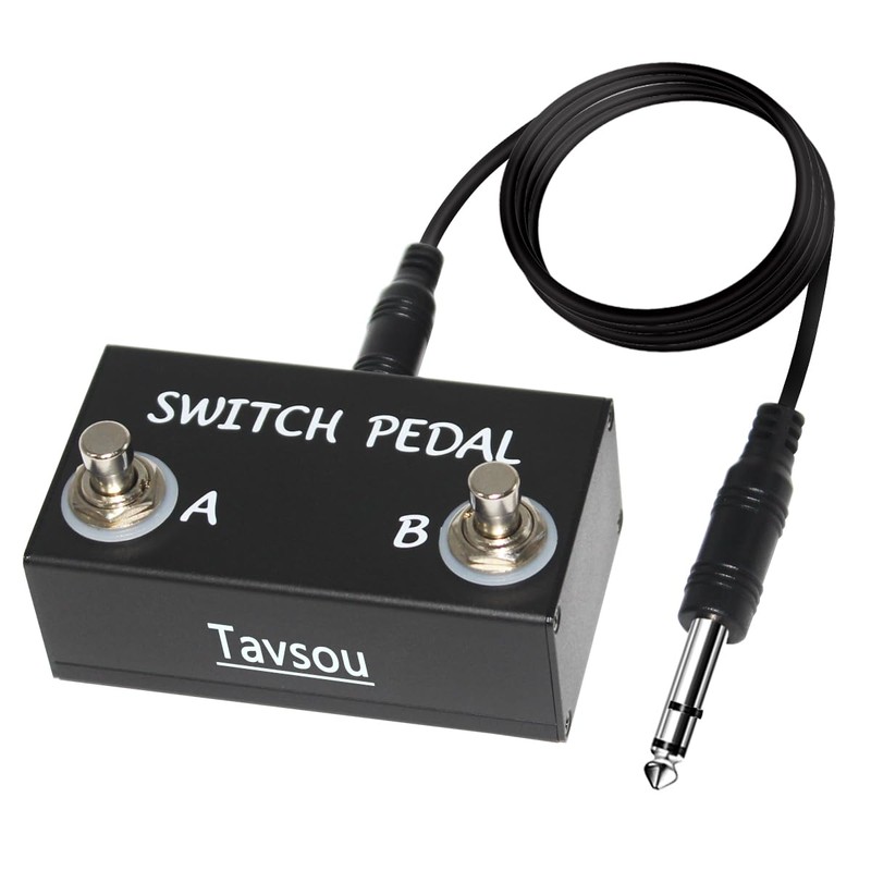 Tavsou Dual Switch Pedal for Guitar Effect Pedal with TRS