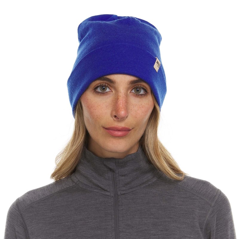 Gorro unisex de invierno cálido y 100% lana merina, color
