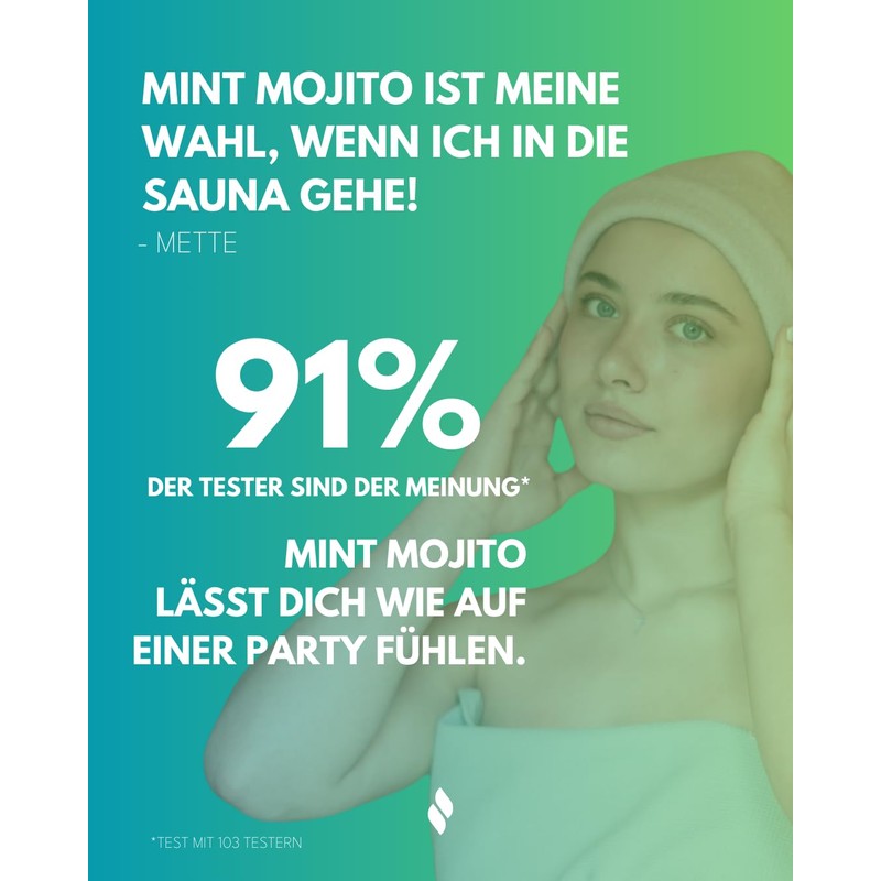 frihed.® Saunaaufguss Mint Mojito - Hochkonzentriertes Saunaöl Minze & Limette