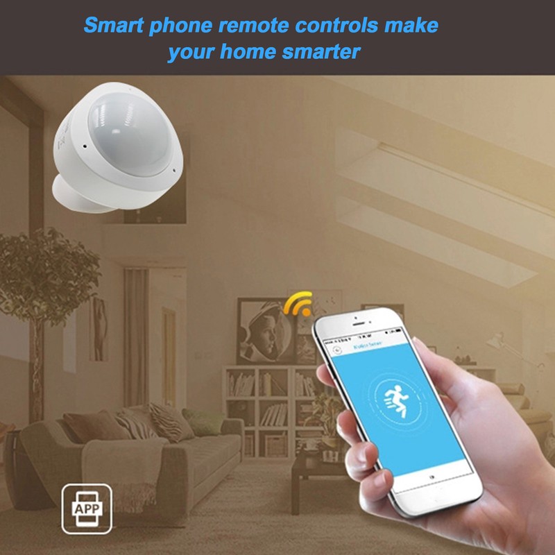 Intelligent WIFI Human Body Motion Sensor 120° Remote Control USB