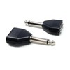 DRUT 1pcs. 6.35mm Mono Jack to 2 x 3.5mm Mono