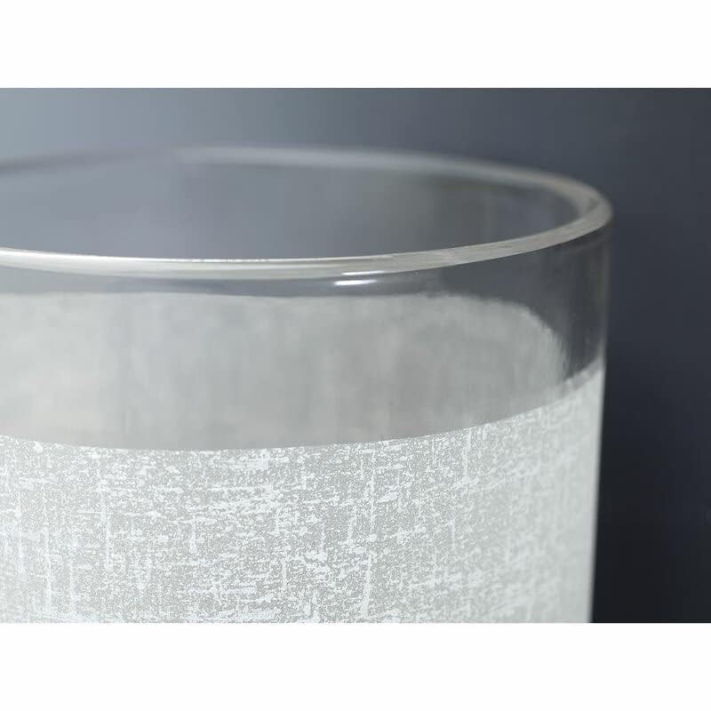 Eidonta 8 Pack White Linen Frosted Glass Lamp Shade Covers,