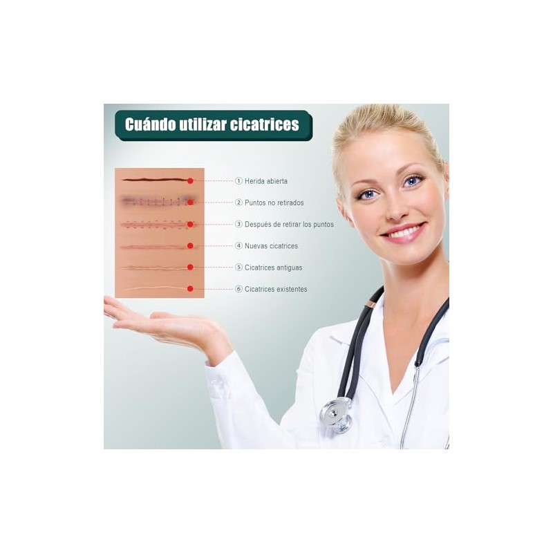 Parches Silicona Eliminar Cicatrices Tratamiento Profesional Antiguas Nuevas Reduce Queloides