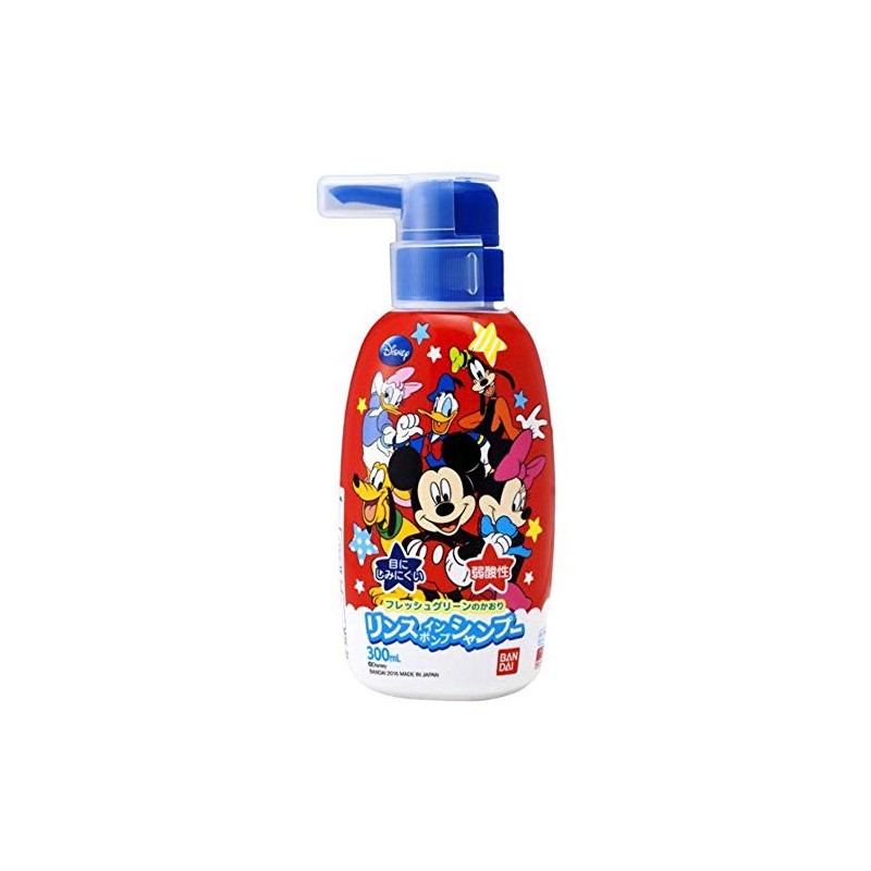 BANDAI リンスインポンプシャンプー ミッキーマウス W78×H173×D57mm 300mL 無着色