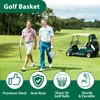 10L0L Metal Golf Ball Basket with Handle, Heavy Duty Golf