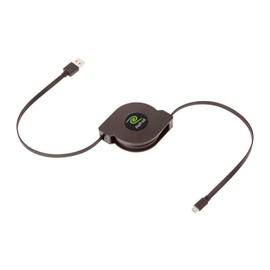 Retractable 10-Foot Micro USB Charge and Sync Cable