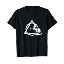 Theta Delta Symbol with Arctic Fox - Therian T-Shirt