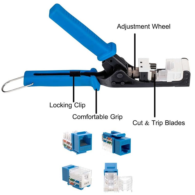 45° Angled Keystone Speed Termination Tool, Fast & Easy Time