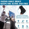 HEKAMU Tobilleras Deportivas Ajustable de Compresión, El Tobillo Estable, Transpirable