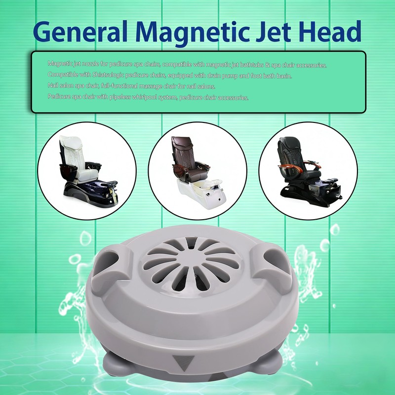 Pedicure Jet Head(4pin) Magnetic for Foot Spa Chair Replaces Part
