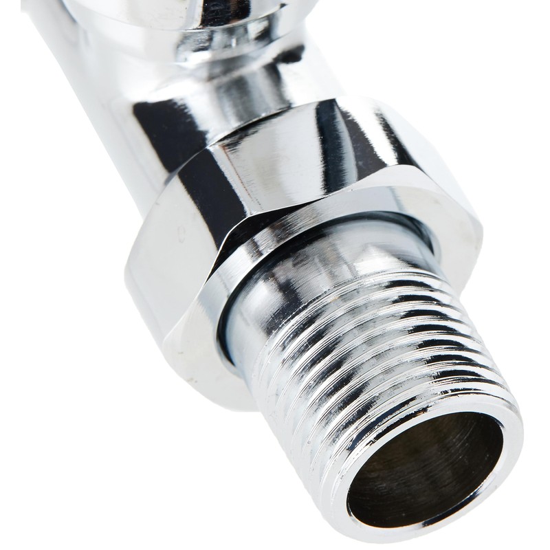 Keenware KRA-002 Straight Radiator & Towel Warmer Valves, Chrome