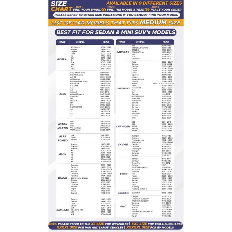 EcoNour Car Windshield Sun Shade Offers Ultimate Protection Medium 64"x32"