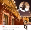 Marsui 120 Pieces Christmas Light Clips Outdoor Gutter Hooks Plastic
