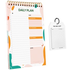 Strinify To Do List Notepad with Pocket Notebook, Undated Daily Planner 52 Sheets/Pad Tear Off Memo Pads for Home, College, Work or School Checklist,Goals, Reminders, Notes
